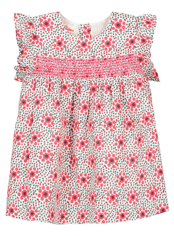 Vestido smocks bebé menina FICAROB5 / 19SG09D5ROB000