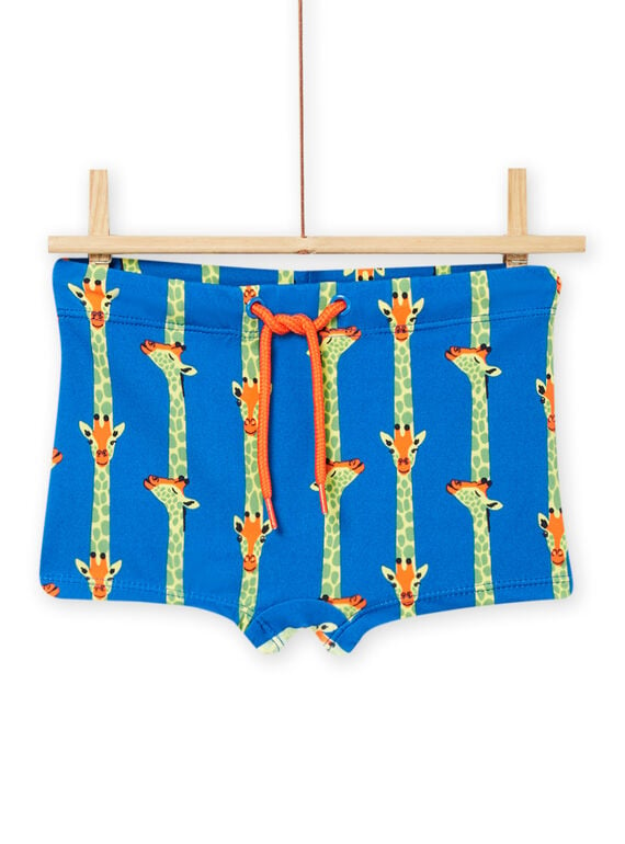 Fato de banho azul com estampado de girafas menino NYOMERSHOGI / 22SI02L3MAI702