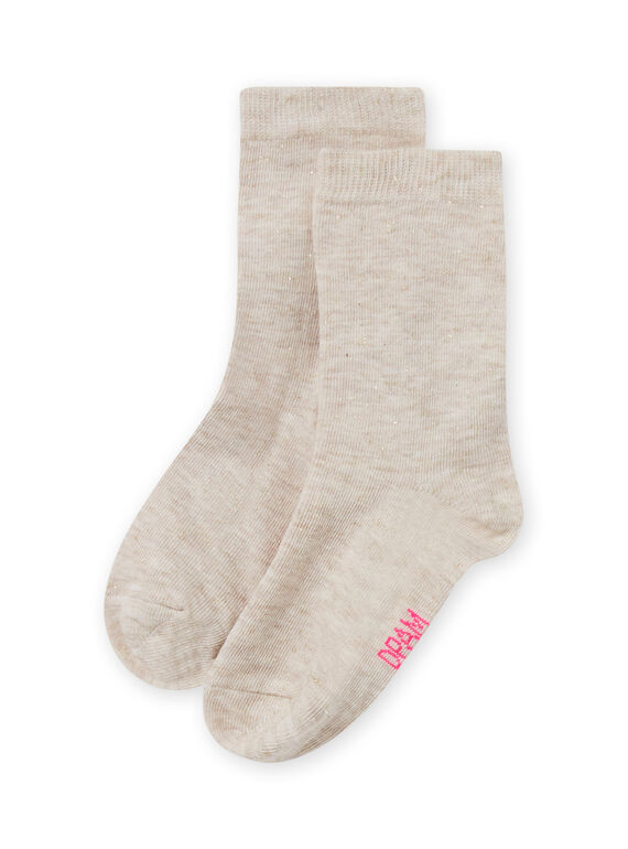 Meias cru mesclado iridescentes menina MYAJOSCHO2 / 21WI0113SOQ006