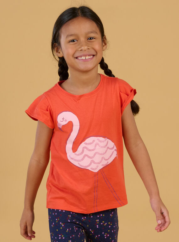 T-shirt com padrão flamingo RAJOTI5 / 23S90185TMC404