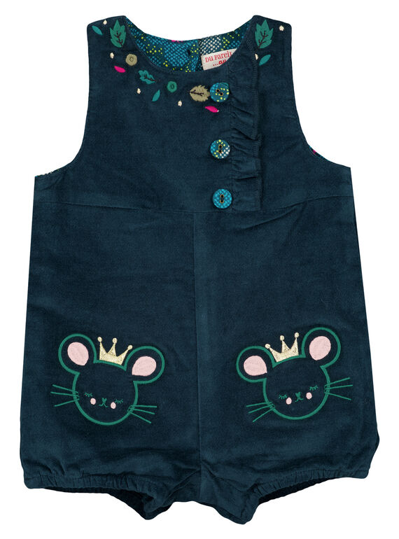 Babygro menina turquesa. GITUSAL / 19WG09Q1SAC714