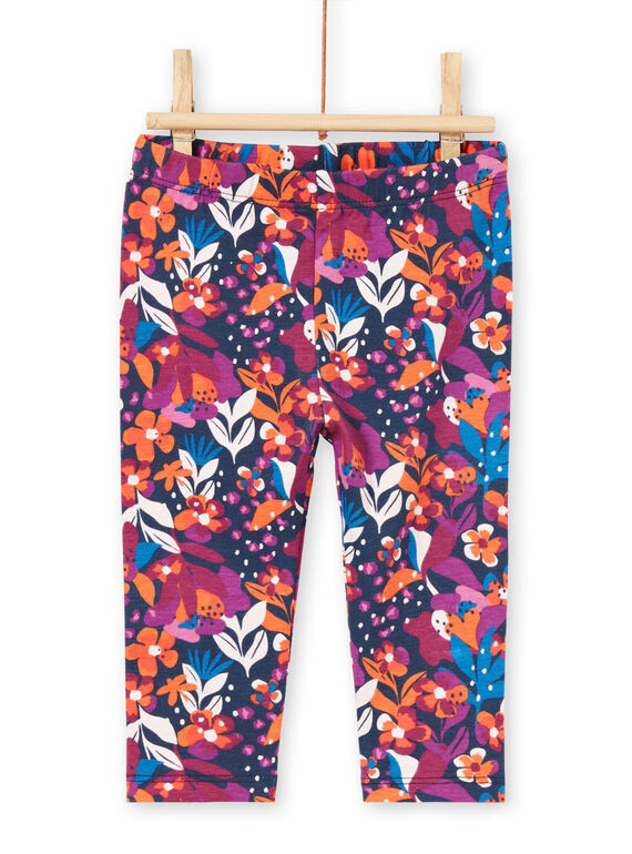 Leggings estampado florido colorido bebé menina MYIPALEG1 / 21WI09H2CALD319
