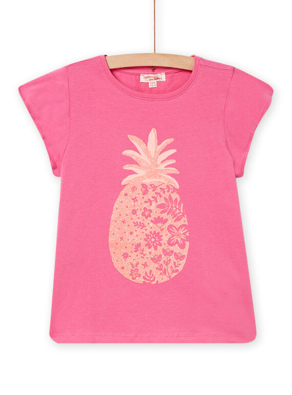 T-shirt de mangas curtas rosa menina NAJOTI4 / 22S90172TMC313