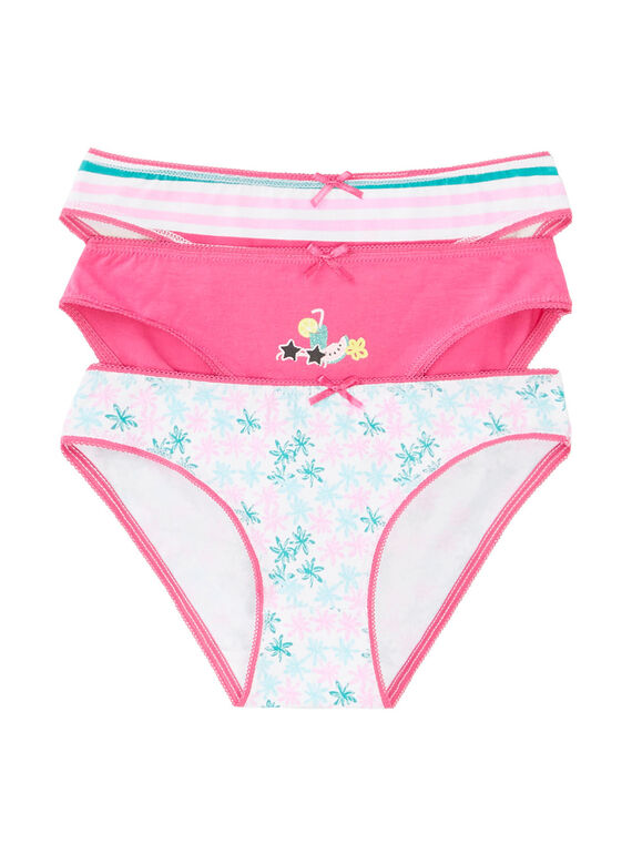 Conjunto de três cuecas criança menina JEFALOT1 / 20SH11V2SLI000