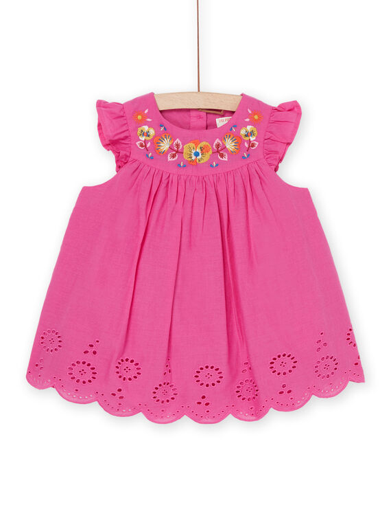 Vestido romã de mangas folheadas RIJUNROB2 / 23SG09U3ROBF507