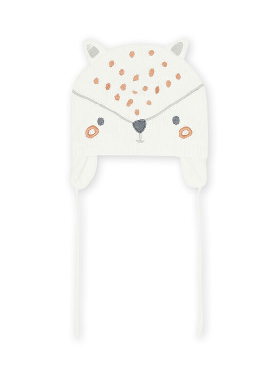 Gorro de tricô com padrão de raposa recém-nascido unissexo MOU2BON / 21WF42D1BON001
