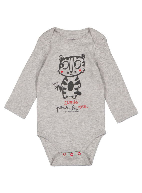 Body mangas compridas cinzento mesclado menino GEGABODMAU / 19WH14N3BDLJ908