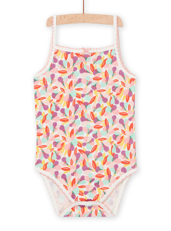 Body com estampado florido cru bebé menina NEFIBODMUL / 22SH13J5BDL001