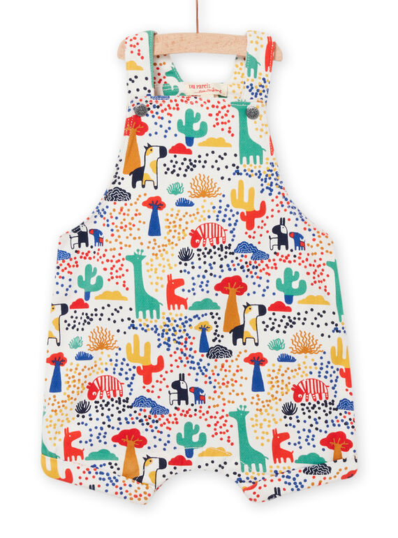Jardineiras amarelas com estampado decorativo bebé menino NULUSAC / 22SG10P1SAC001