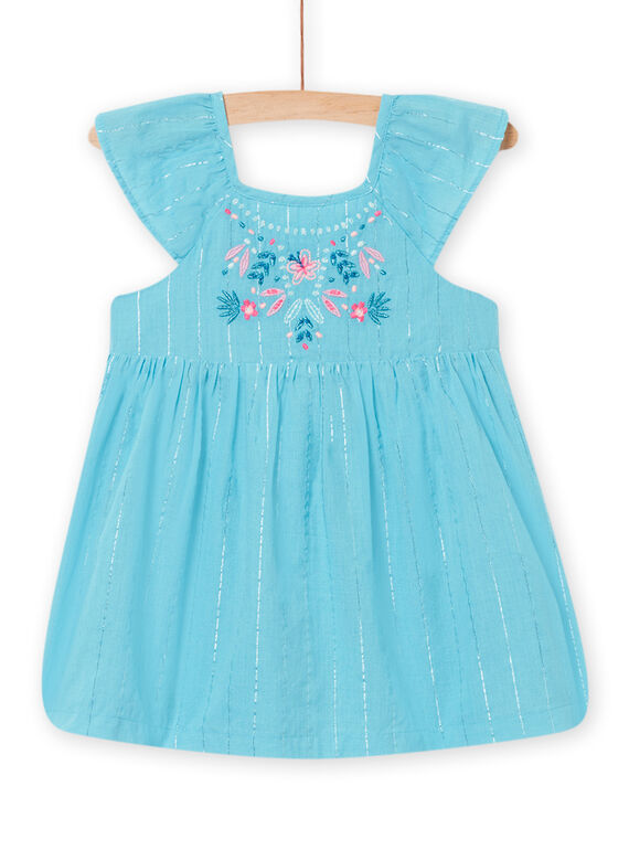 Vestido azul bebé menina NIFICROB2 / 22SG09U1ROB204