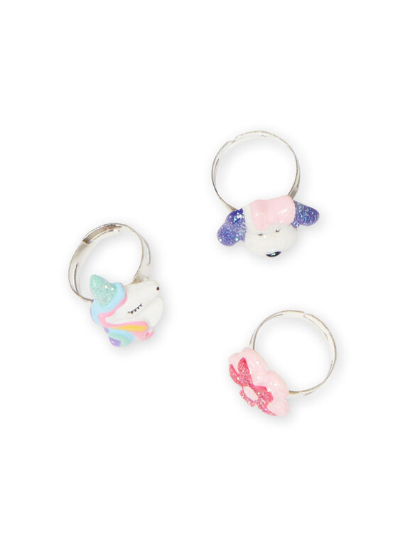 Pack de 3 anéis a condizer menina MYAJORING2 / 21WI01S1BAG957
