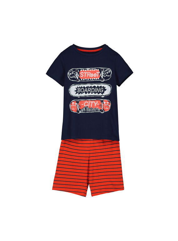 Pijama calções de algodão menino FEGOPYCSKA / 19SH1295PYJ070