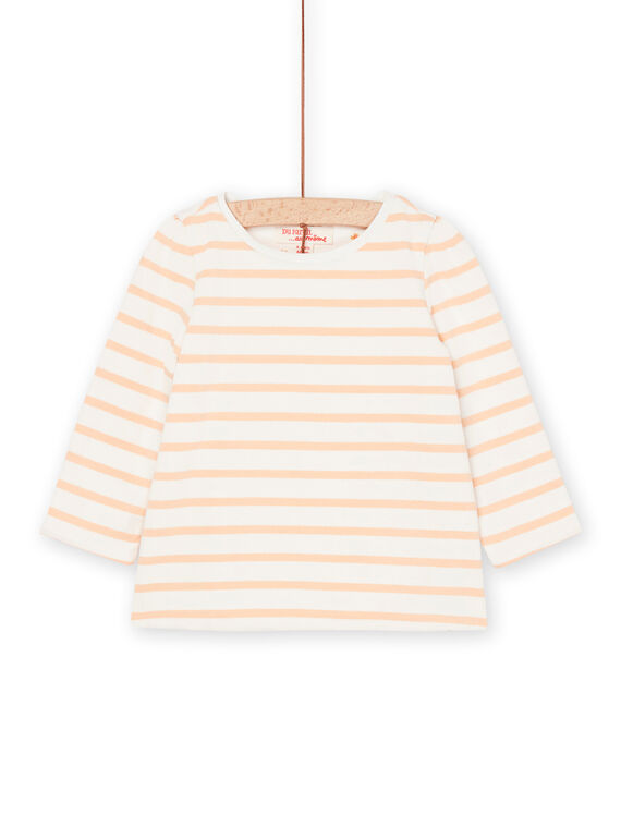 T-shirt branco e laranja reversível RIMAGTEE / 23SG09T1TML001
