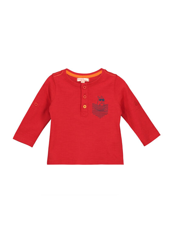 T-shirt gola tunisina bebé menino FUJOTUN3 / 19SG1033TMLF505