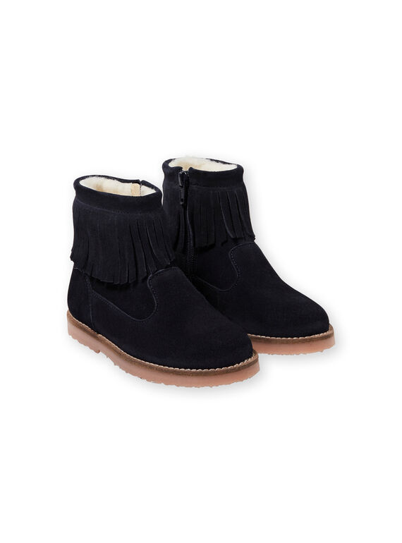 Botins azul-marinho menina KFBOOTFRAN / 20XK35C1D0D070