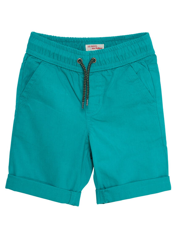 Bermudas menino liso verde JOJOBERMU4 / 20S902T3D25630