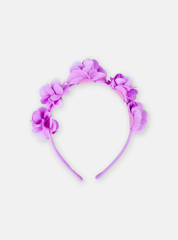 Bandolete rosa flores 3D menina TYAJOSERR3 / 24SI01E3TET326