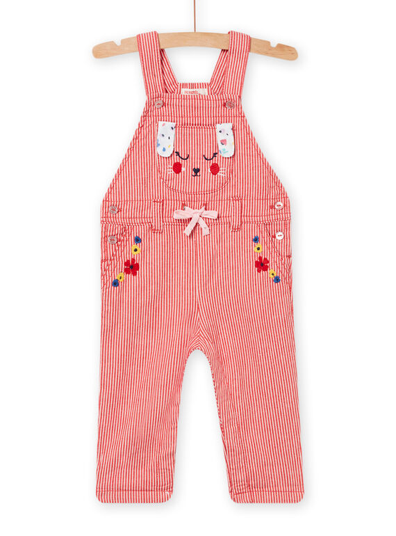 Jardineiras vermelho e branco bebé menina NILUSAL / 22SG09P1SAL502