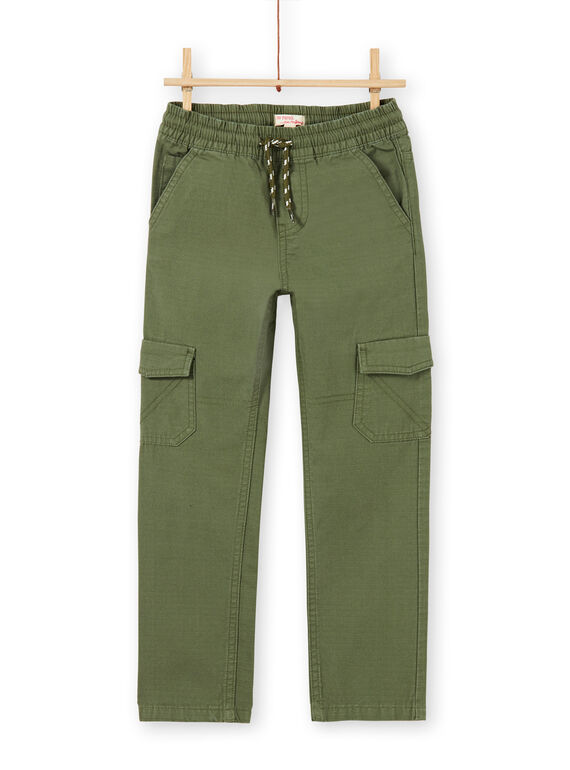 Calças cargo verdes criança menino LOJOPAMAT2 / 21S90242PANG631