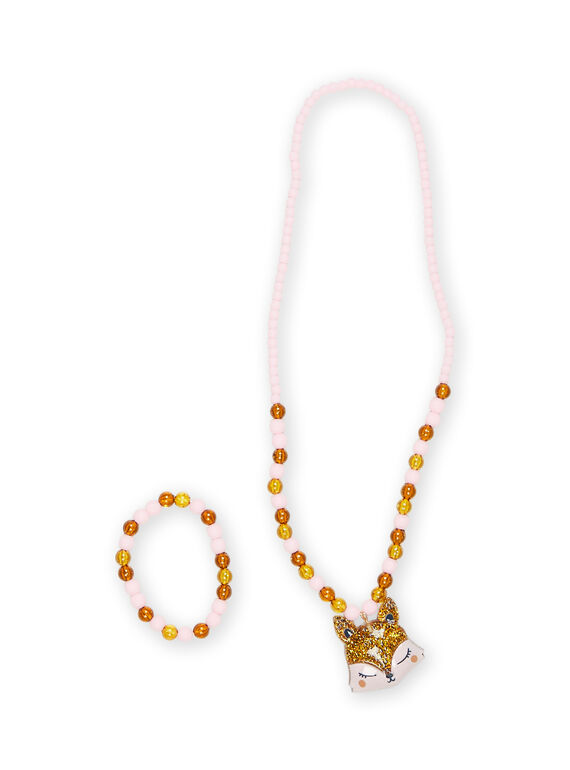 Colar e pulseira de pérolas PYAJOSET2 / 22WI01I1CLID310