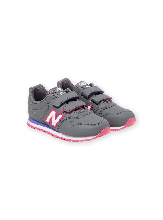 Sapatilhas cinzentas e rosa New Balance menina KFYV500RGP / 20XK3523D37940