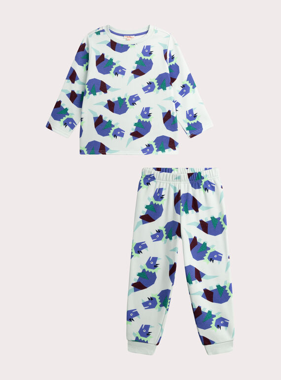 Pijama estampado de moletão forrado para rapaz VEGOPYJZOR / 24WH129APYJ213