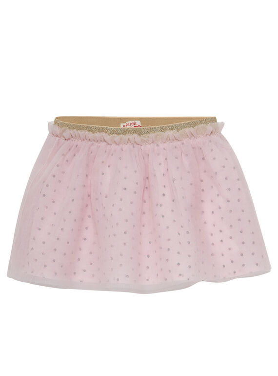 Saia de tule rosa pálido bebé menina JIPOEJU / 20SG09G1JUP301