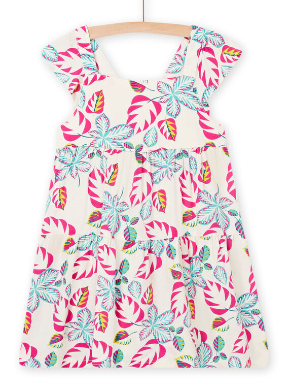 Vestido cru escuro, rosa e azul menina NAJOROB10 / 22S901C3ROB003