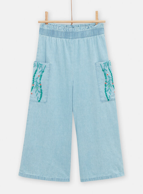 Calças largas azul-claro menina TACOPANT / 24S901N1PANP272