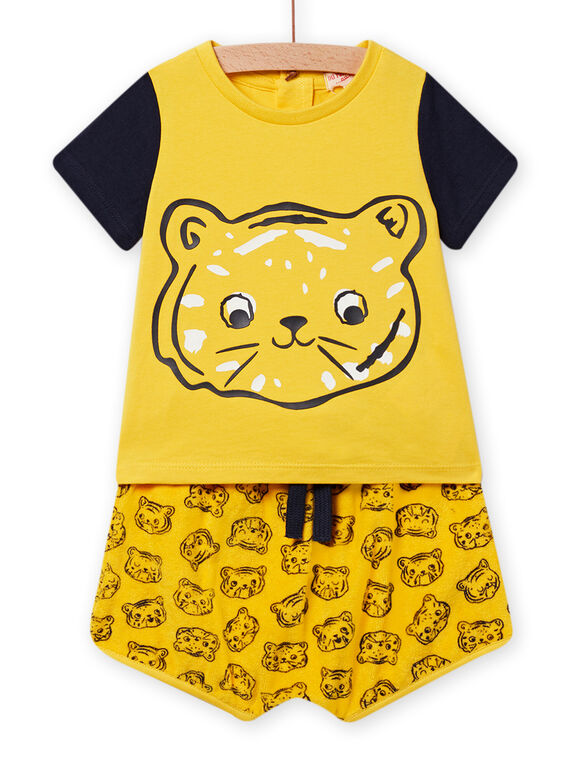 Conjunto amarelo e preto bebé menino NUPLAENS2 / 22SG10K2ENS010