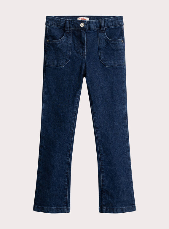 Jeans jeans escuro com corte flare para meninas VAJOPANT2 / 24W901J1PANP271