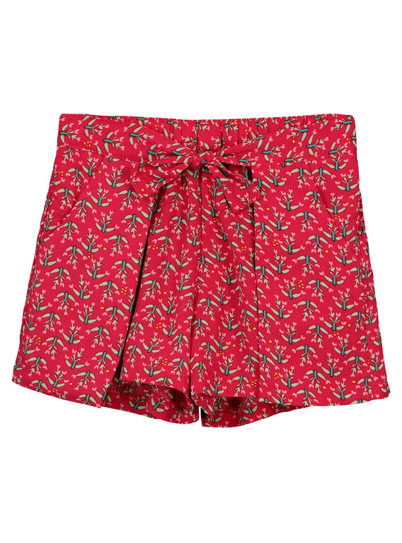 Calções fluidos estampado menina FAYESHORT2 / 19S901M2SHO099