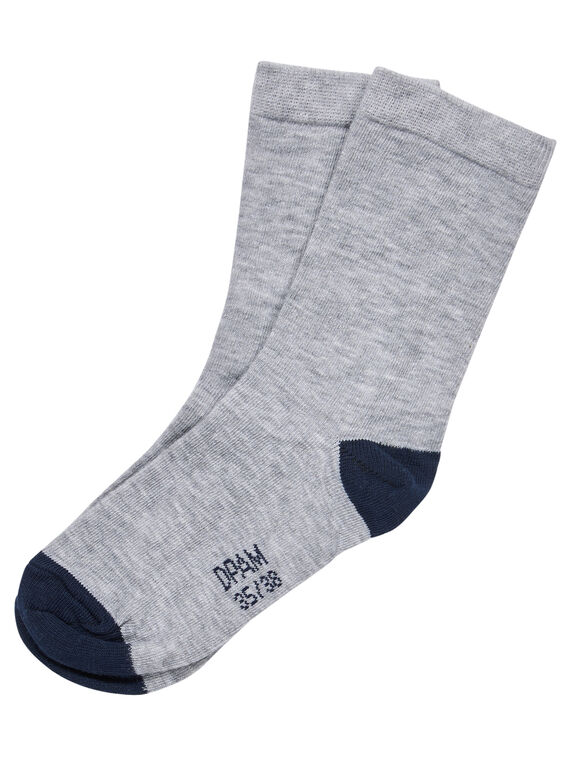 Meias menino cinzento e azul-marinho JYOESCHO2 / 20SI0261SOQJ922