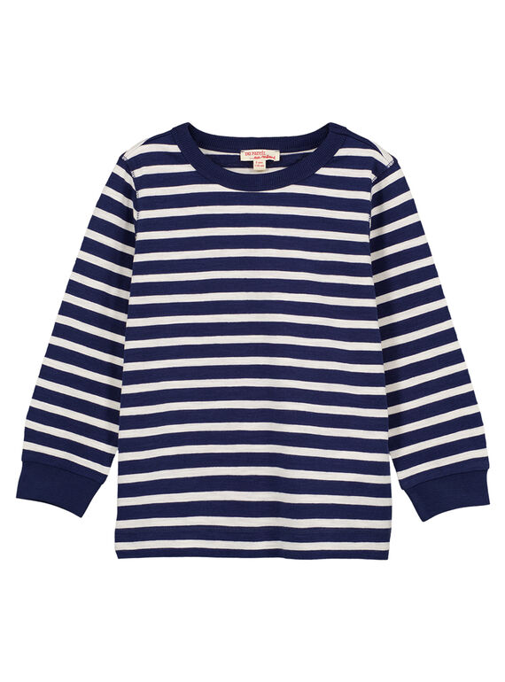 T-shirt Mangas compridas Azul-Marinho às riscas cru GOJOTIRIB2 / 19W90244D32070