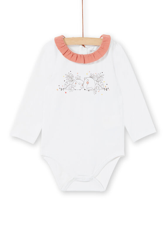 Body branco e rosa nascimento menina LOU1BOD4 / 21SF03H2BOD000