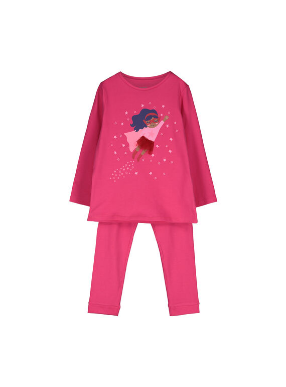 Pijama de algodão menina FEFAPYJSUP / 19SH1144PYJ030