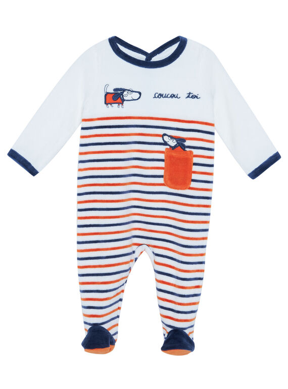 Babygro bebé menino de veludo JEGAGREDOG / 20SH14C1GRE001