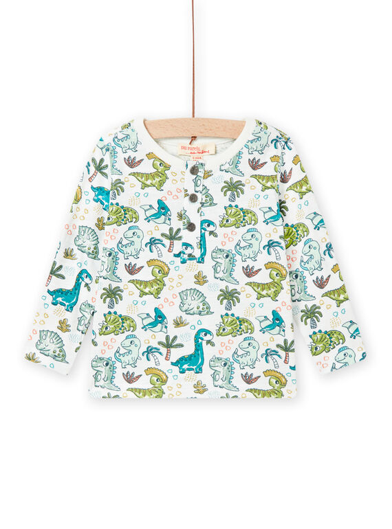T-shirt cru com estampado dinossauros bebé menino NUGATUN / 22SG10O4TML001