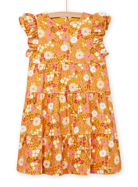 Vestido amarelo-milho menina NABAROB2 / 22S90111ROBB107
