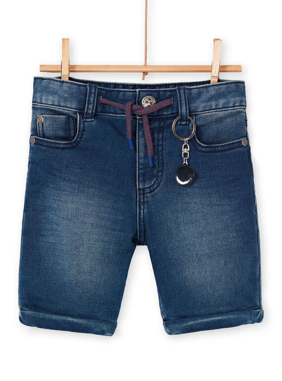 Bermudas de ganga azul criança menino LOHABER1 / 21S902X2BERP274