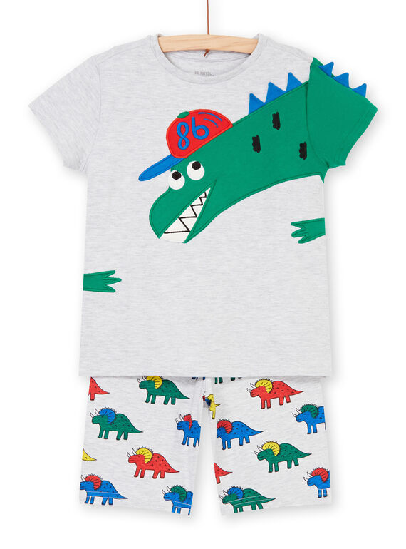 Pijama cinzento mesclado com detalhes fosforescentes criança menino LEGOPYCALIN / 21SH12C7PYJJ920