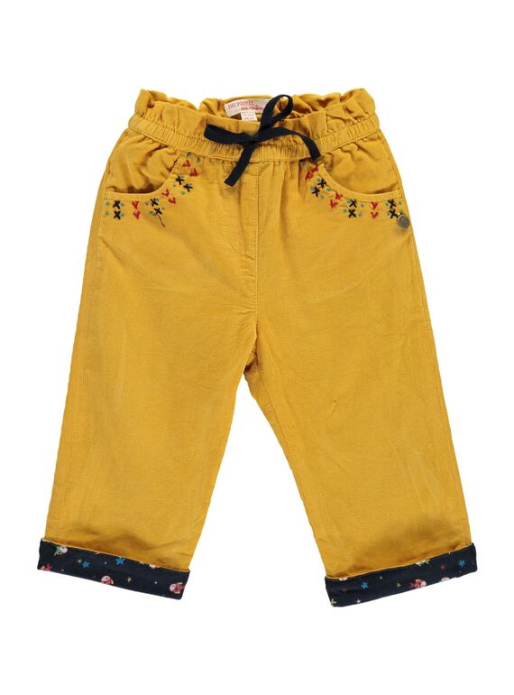 Baby girls' velour trousers DINAUPAN / 18WG09G1PANB105