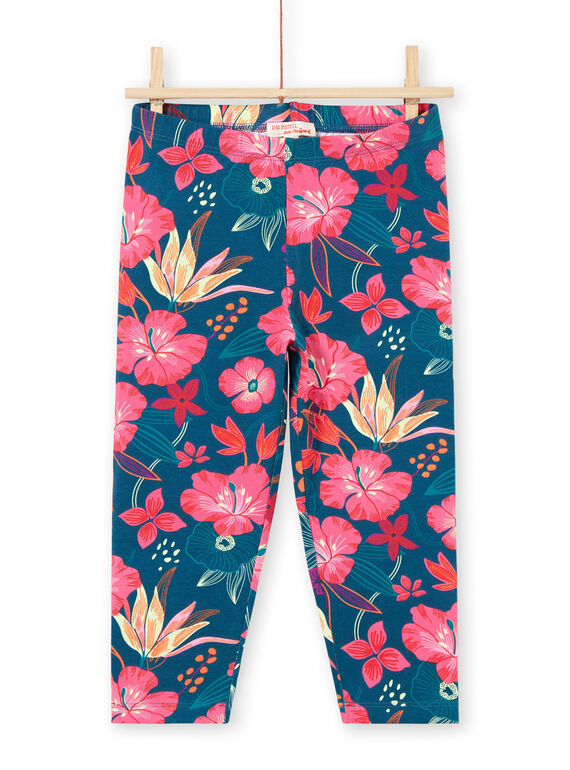 Leggings azul-marinho criança menina LYABONLEG / 21SI01W1CAL716
