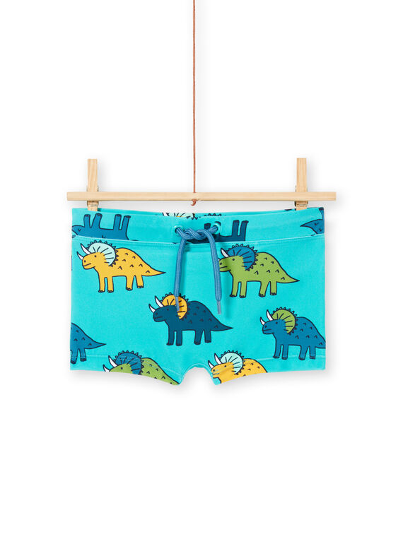 Boxers de banho turquesa criança menino LYOMERSHODIN / 21SI02DAMAIC215