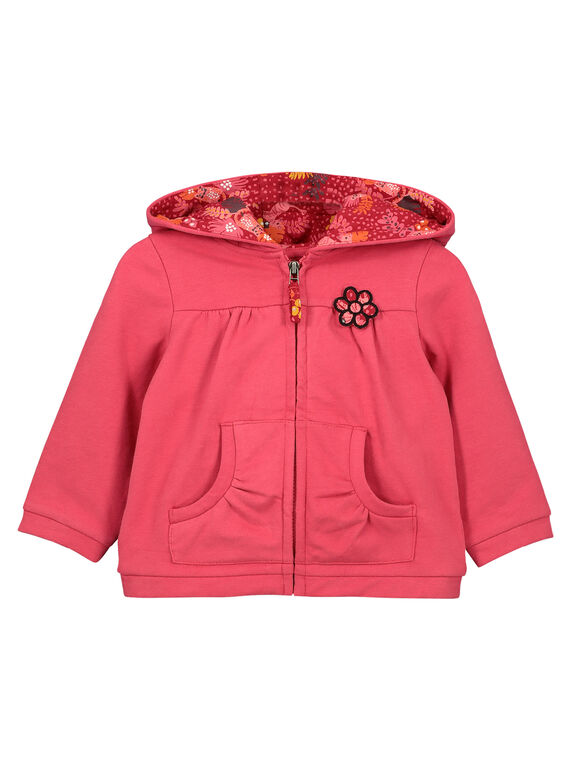 Casaco com zip e capuz bebé menina FIBAHOJOG / 19SG0961JGH308