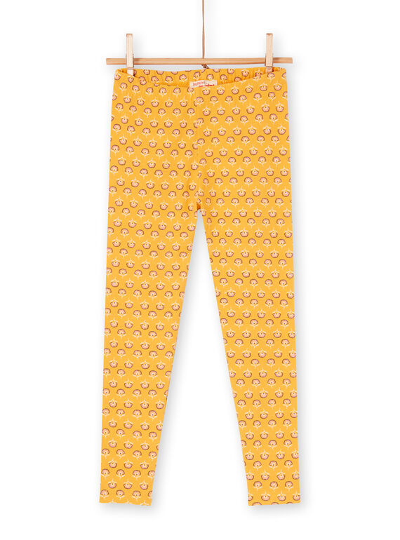 Leggings amarelas criança menina LYAPOELEG / 21SI01Y1CAL107