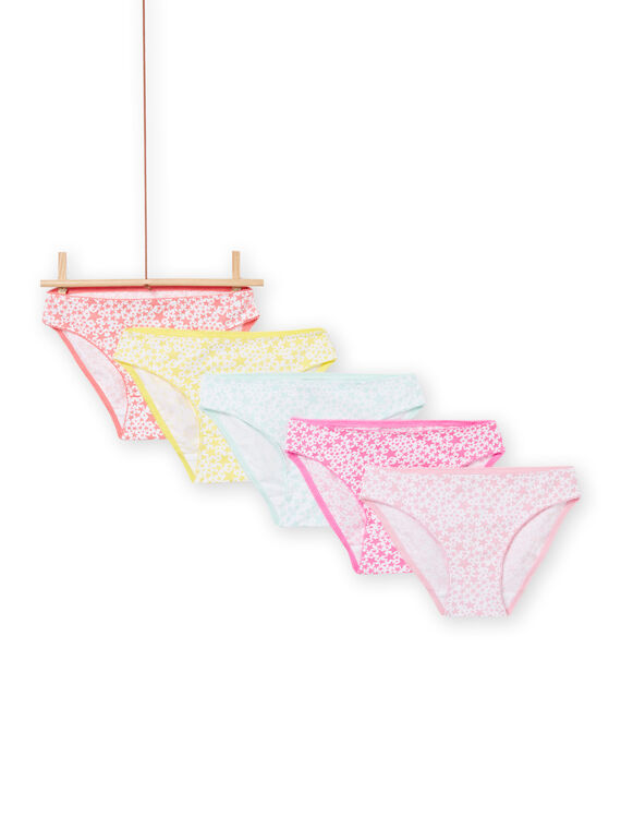 Pack de 5 cuecas coloridas a condizer menina NEFALOTSEM3 / 22SH11J2D5L000