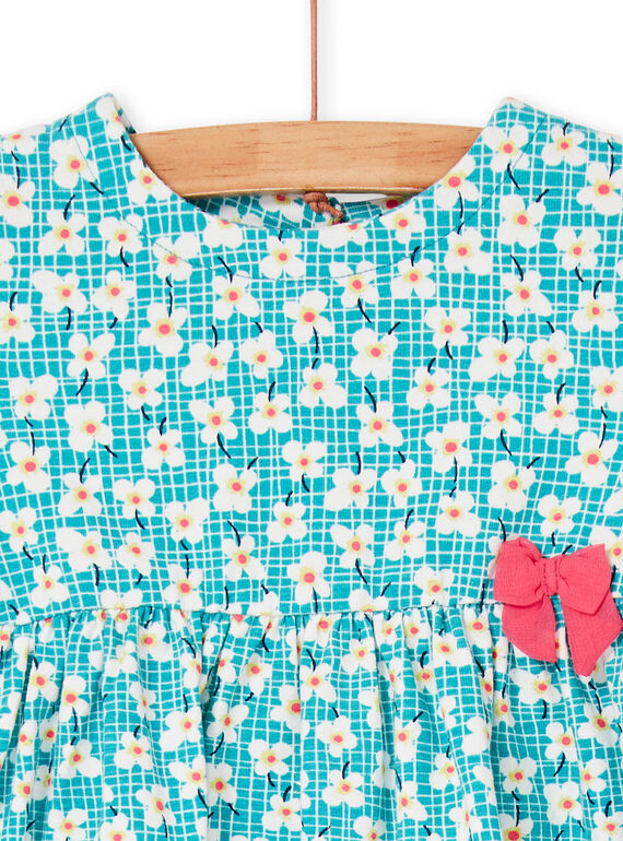 Vestido turquesa bebé menina LIVERROB3 / 21SG09Q4ROBC216