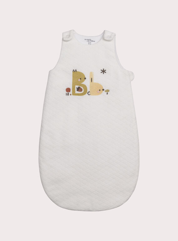 White BABY SLEEPING BAG XOU2GIG / 25WF4261TUR000