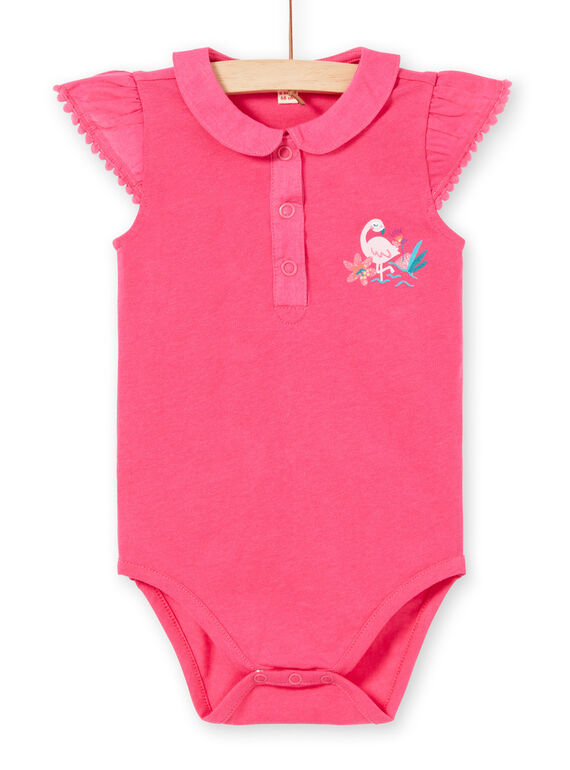Body rosa com padrão decorativo bebé menina LIBONBOD / 21SG09W1BOD302